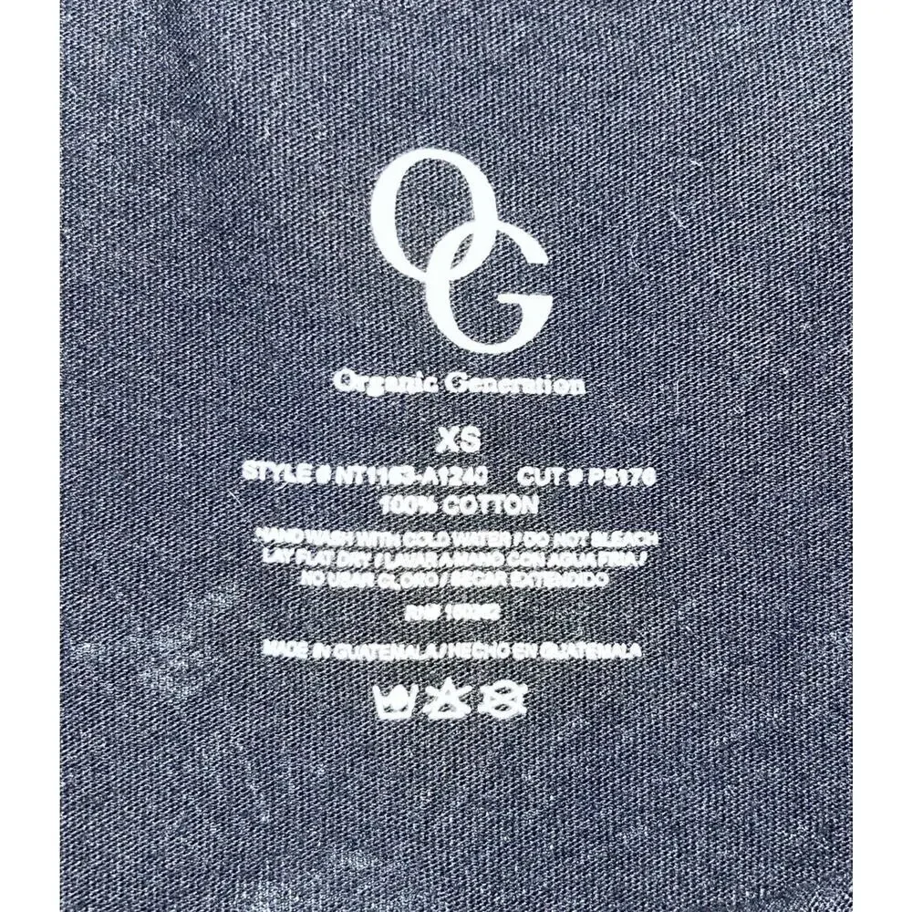 Women Organic Generation California Crop Top Black T-shirt XS Skeletons Desert - Picture 3 of 7